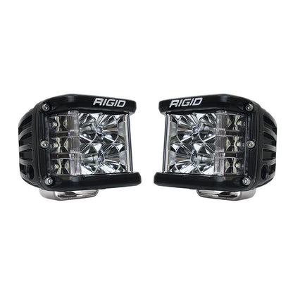 RIGID Industries - D - SS PRO Side Shooter, Flood Optic, Surface Mount, Black Housing, Pair