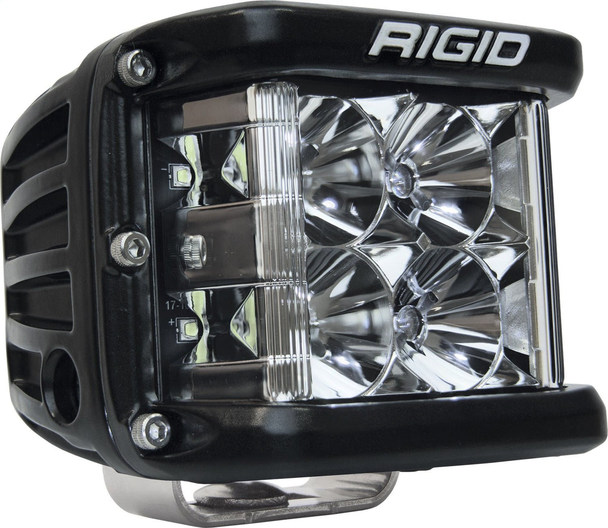 RIGID Industries - D - SS PRO Side Shooter, Flood Optic, Surface Mount, Black Housing, Single