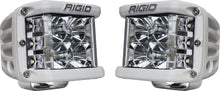 RIGID Industries - D - SS PRO Side Shooter, Flood Optic, Surface Mount, White Housing, Pair
