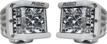 RIGID Industries - D - SS PRO Side Shooter, Flood Optic, Surface Mount, White Housing, Pair