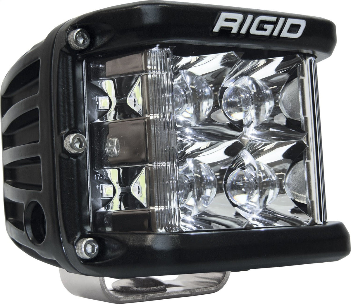 RIGID Industries - D - SS PRO Side Shooter, Spot Optic, Surface Mount, Black Housing, Single