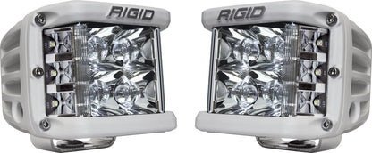 RIGID Industries - D - SS PRO Side Shooter, Spot Optic, Surface Mount, White Housing, Pair
