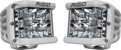 RIGID Industries - D - SS PRO Side Shooter, Spot Optic, Surface Mount, White Housing, Pair