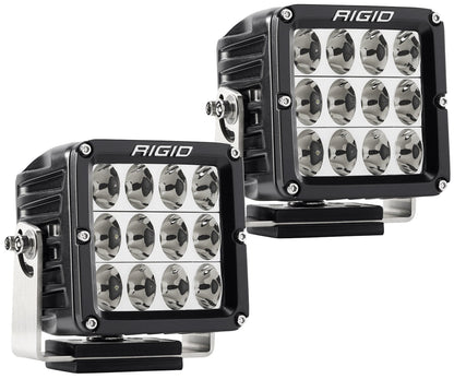 RIGID Industries - D - XL PRO LED Light, Driving Optic, Surface Mount, Black Housing, Pair