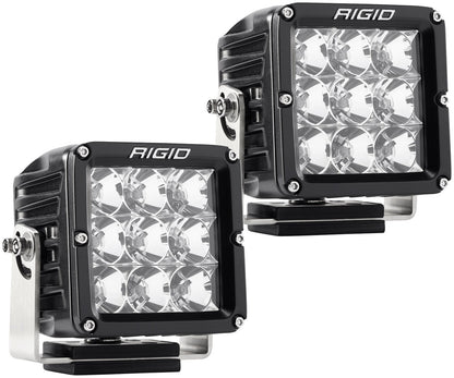 RIGID Industries - D - XL PRO LED Light, Flood Optic, Surface Mount, Black Housing, Pair