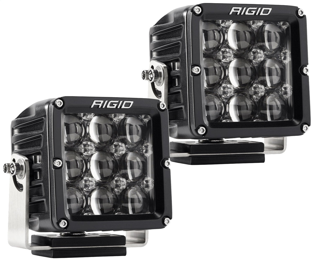 RIGID Industries - D - XL PRO LED Light, Hyperspot Optic, Surface Mount, Black Housing, Pair