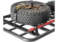 DEFENDER PLATFORM ROOF  RACK 94 X 50 X 2IN SIDES; BLACK POWDER COAT