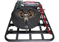 DEFENDER PLATFORM ROOF  RACK 94 X 50 X 2IN SIDES; BLACK POWDER COAT