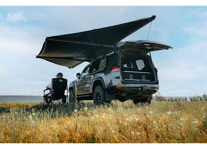 Ironman 4x4 - DELTAWING 6.5FT FREESTANDING AWNING WITH 180 - DEGREE VIEW, LED LIGHTING, WATER - RESISTANT, UV50 PROTECTION KIT