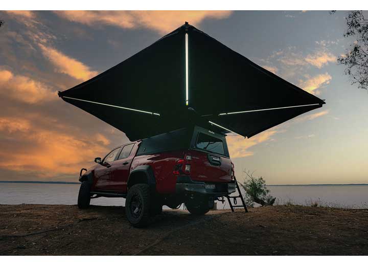 Ironman 4x4 - DELTAWING 6.5FT FREESTANDING AWNING WITH LED LIGHTS - 270 - DEGREE WATERPROOF UV50 KIT FOR RIGHT SIDE