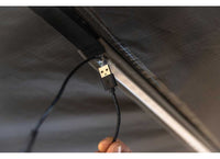 DELTAWING 8FT INSTANT AWNING WITH LED LIGHT KIT - BLACKOUT FABRIC, WATERPROOF, UV50 PROTECTION