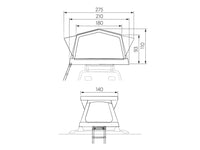 Dometic TRT 140 AIR Inflatable Rooftop Camping Tent
