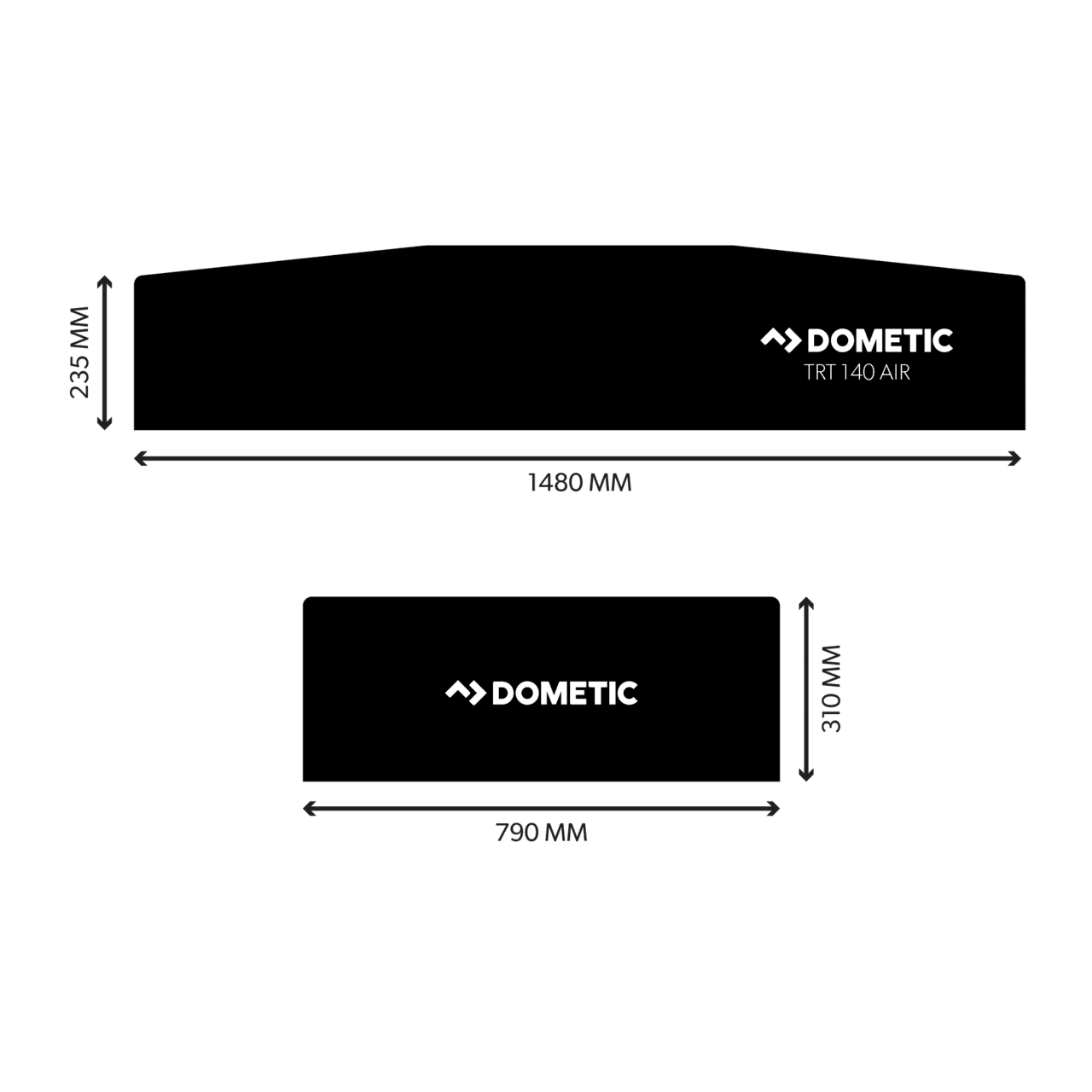 Dometic TRT 140 Air Inflatable Rooftop Tent - Quick Setup, Superior Comfort for Your Outdoor Adventures