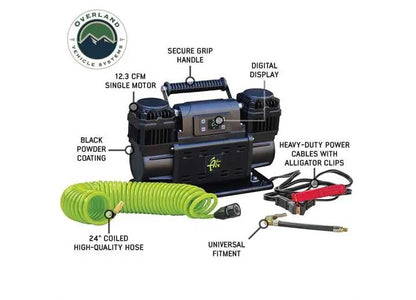 Overland Vehicle Systems / Up Down Air - EGOI 7.0 CFM DIGITAL CONTROL PANEL PORTABLE AIR COMPRESSOR - SINGLE MOTOR