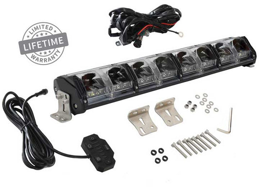 Overland Vehicle Systems / Up Down Air - EKO 20IN Adjustable LED/RGB Light with Switch, Harness, and Mounting Kit