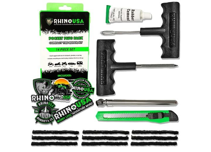 Essential 14-Piece Tire Repair Kit for Roadside Emergencies