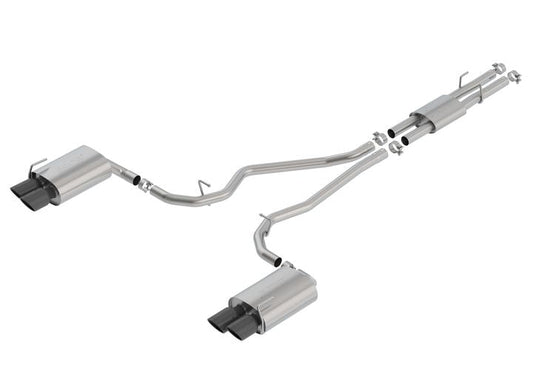 Borla Exhaust - EXPLORER ST 2020 3.0L V6 AT AWD 4DR 2.25" "ATAK" BLACK CHROME TIPS