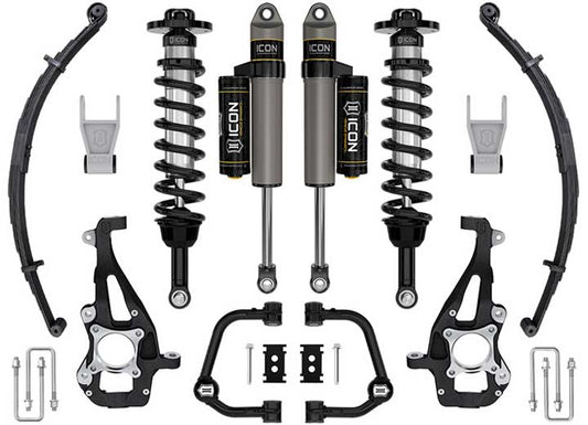 F150 4WD Stage 2 Suspension System with Tubular UCA and Leaf Pack (21-23) - 3.5-4.5 Inch Lift