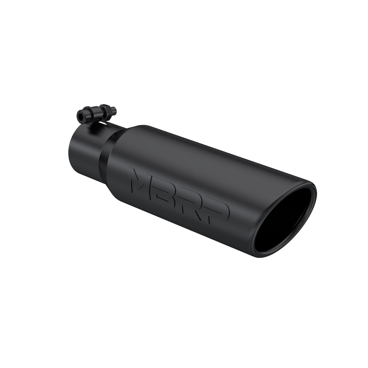 MBRP T5113BLK Tip. 3in. O.D. Angled Rolled End 2in. inlet 12in