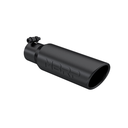 MBRP T5113BLK Tip. 3in. O.D. Angled Rolled End 2in. inlet 12in