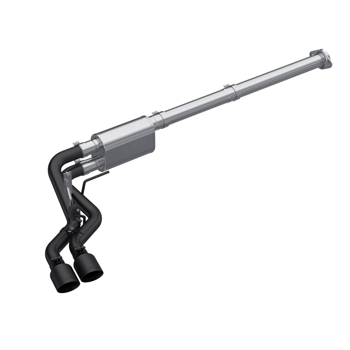 MBRP S5217BLK 3in. Cat-Back. 2.5in. Dual Pre-Axle. BLK
