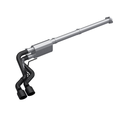 MBRP S5217BLK 3in. Cat-Back. 2.5in. Dual Pre-Axle. BLK