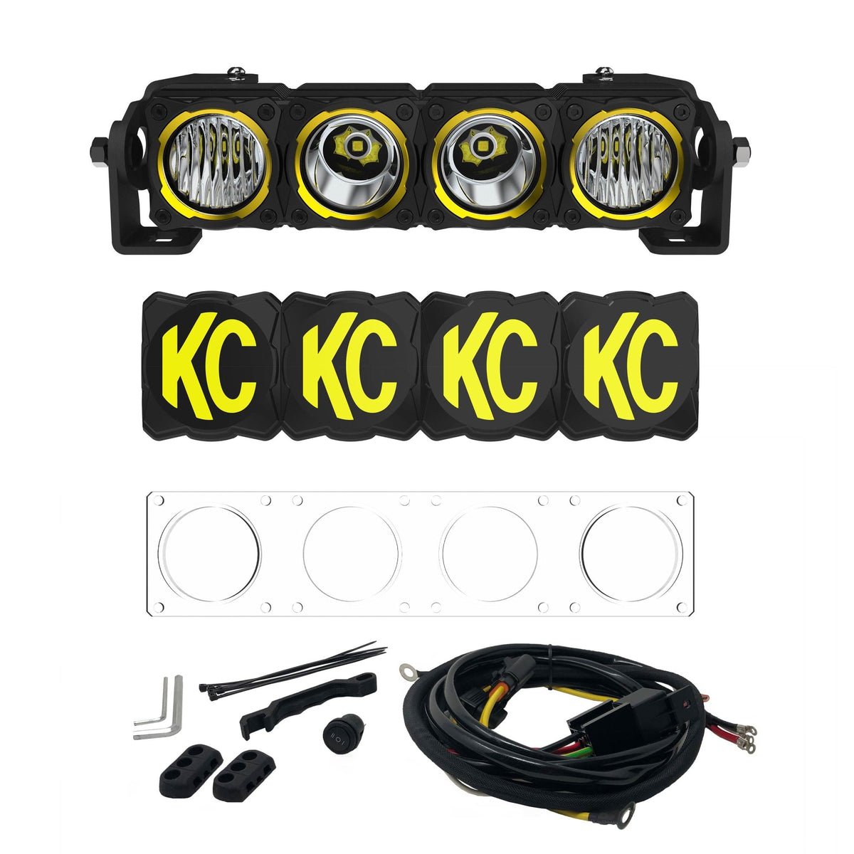 KC HiLiTES - FLEX ERA LED Light Bar 10 Inch Master Kit