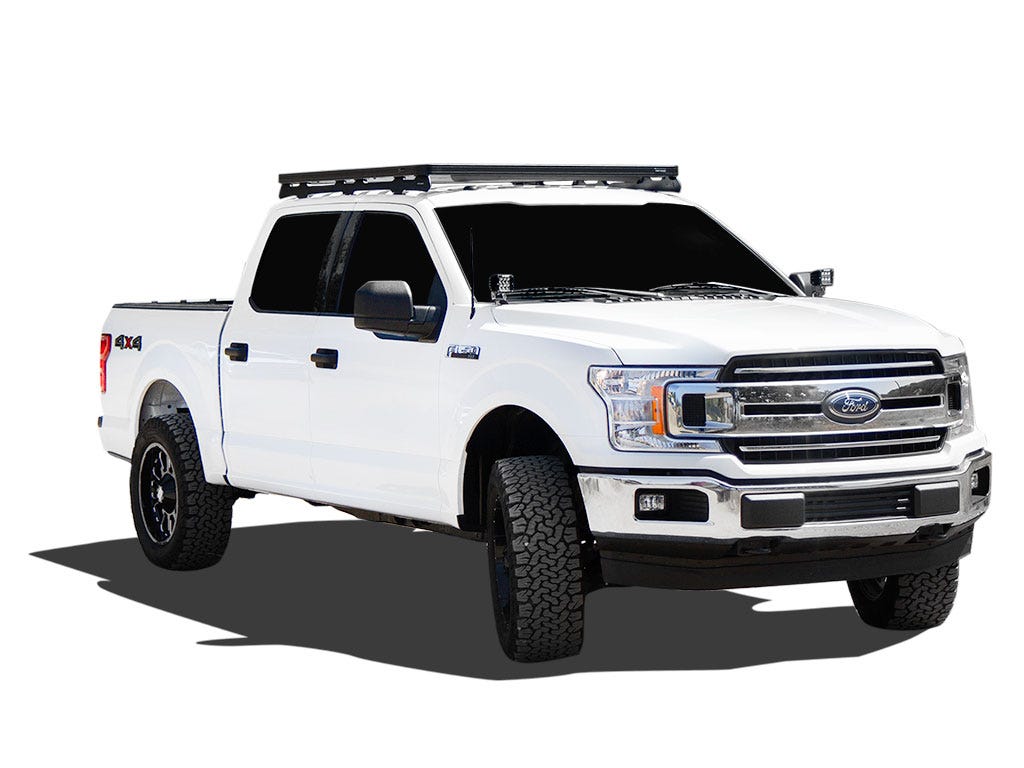 Ford F-150 Crew Cab (2009-Current) Slimline II Roof Rack Kit / Low Profile