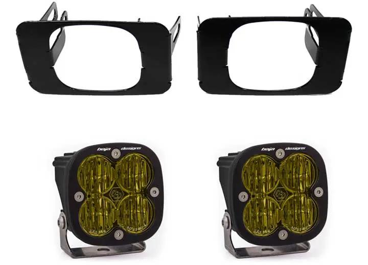 Baja Designs - Ford Squadron SAE Fog Pocket Light Kit (Baja Amber - SAE Fog) | 2015 - 2020 Ford F - 150 & 2017 - 2022 F - 250/F - 350 Super Duty