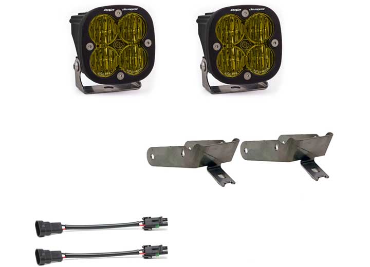 Baja Designs - Ford Squadron SAE Fog Pocket Light Kit for 1999 - 2010 F - 250/350 Super Duty - Baja Amber by Venture Overland Company