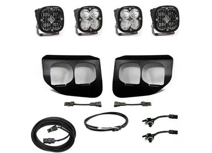 Baja Designs - Ford Squadron SAE Pro Fog Pocket Light Kit (Clear - SAE Fog) | 2020 - 2022 F - 250/F - 350 Super Duty
