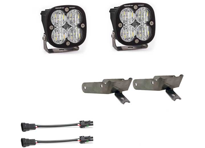 Baja Designs - Ford Squadron Sport Fog Pocket Light Kit for 1999 - 2010 F - 250/350 Super Duty - Clear Wide Cornering by Venture Overland Company