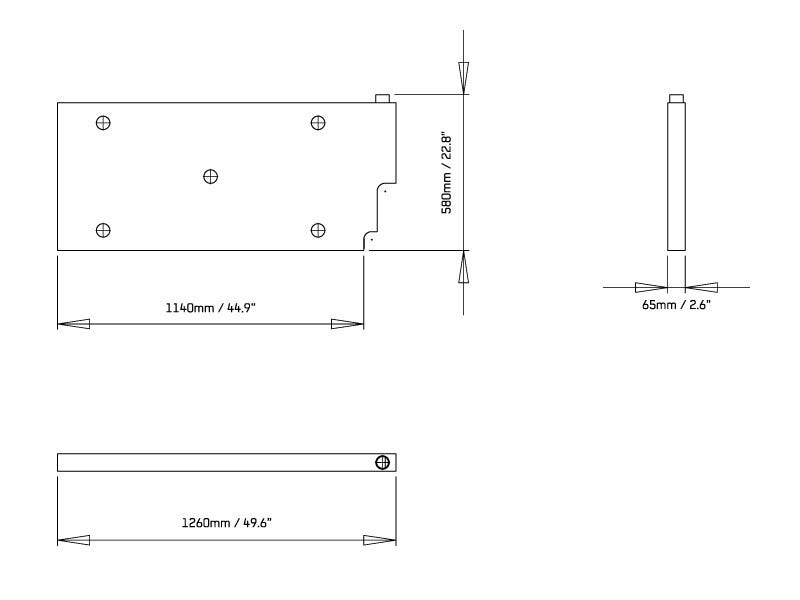 Upright Water Tank / Flat Front Runner