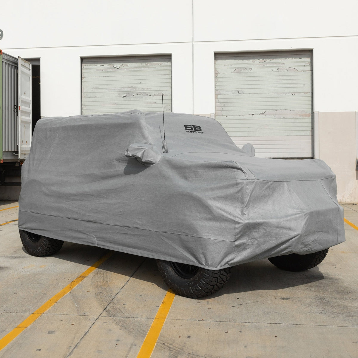 Smittybilt -Full Car Cover w/ Storage Bag, Lock & Cable - Gray (21+ Bronco 2DR)