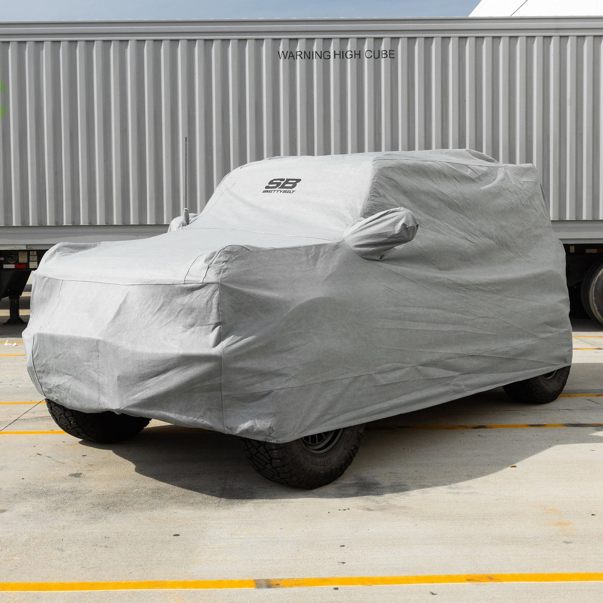Smittybilt -Full Car Cover w/ Storage Bag, Lock & Cable - Gray (21+ Bronco 2DR)