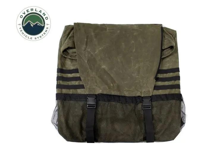 Overland Vehicle Systems / Up Down Air - GIANT WAXED CANVAS TIRE MOUNTED TRASH BAG HOLDER