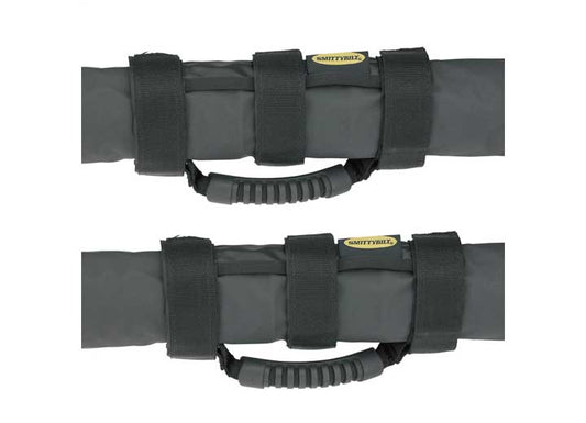 Smittybilt Extreme Grab Handle Pair - Black, 2007-2018 Jeep Wrangler JK 2/4-Door