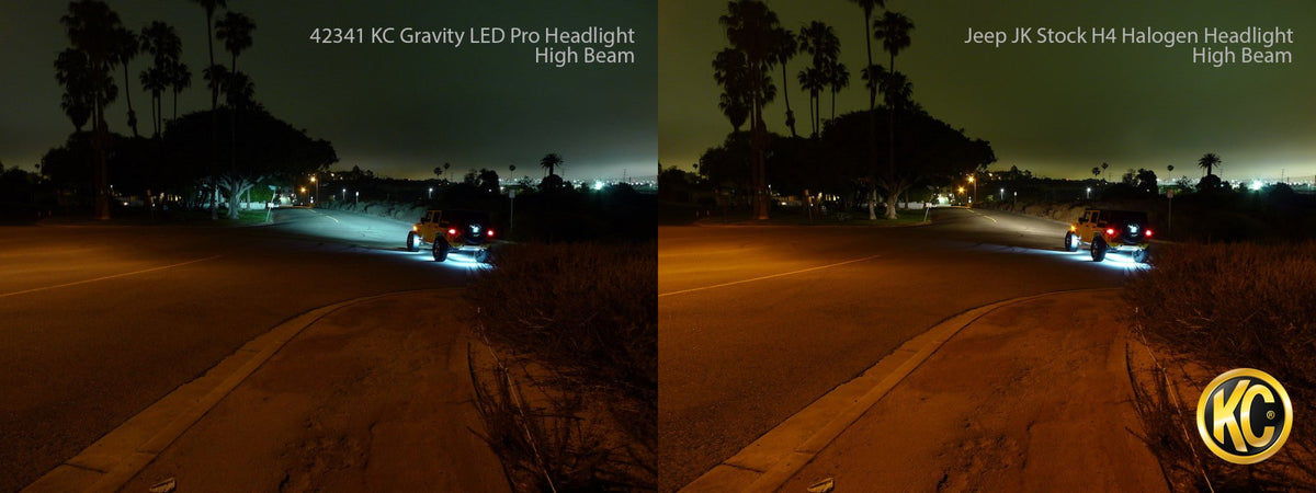 KC HiLiTES - Gravity LED Pro 7" Headlight is a DOT compliant Jeep JK replacement