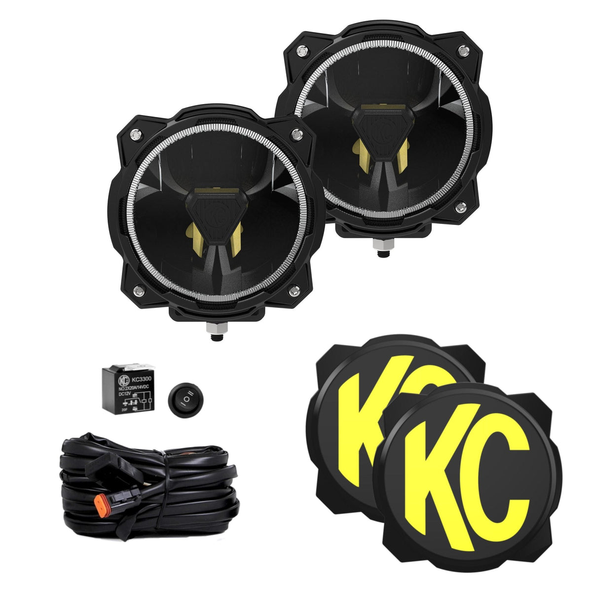 KC HiLiTES - Gravity(r) Titan(tm) 6" LED - Pair Pack - SAE Driving Beam