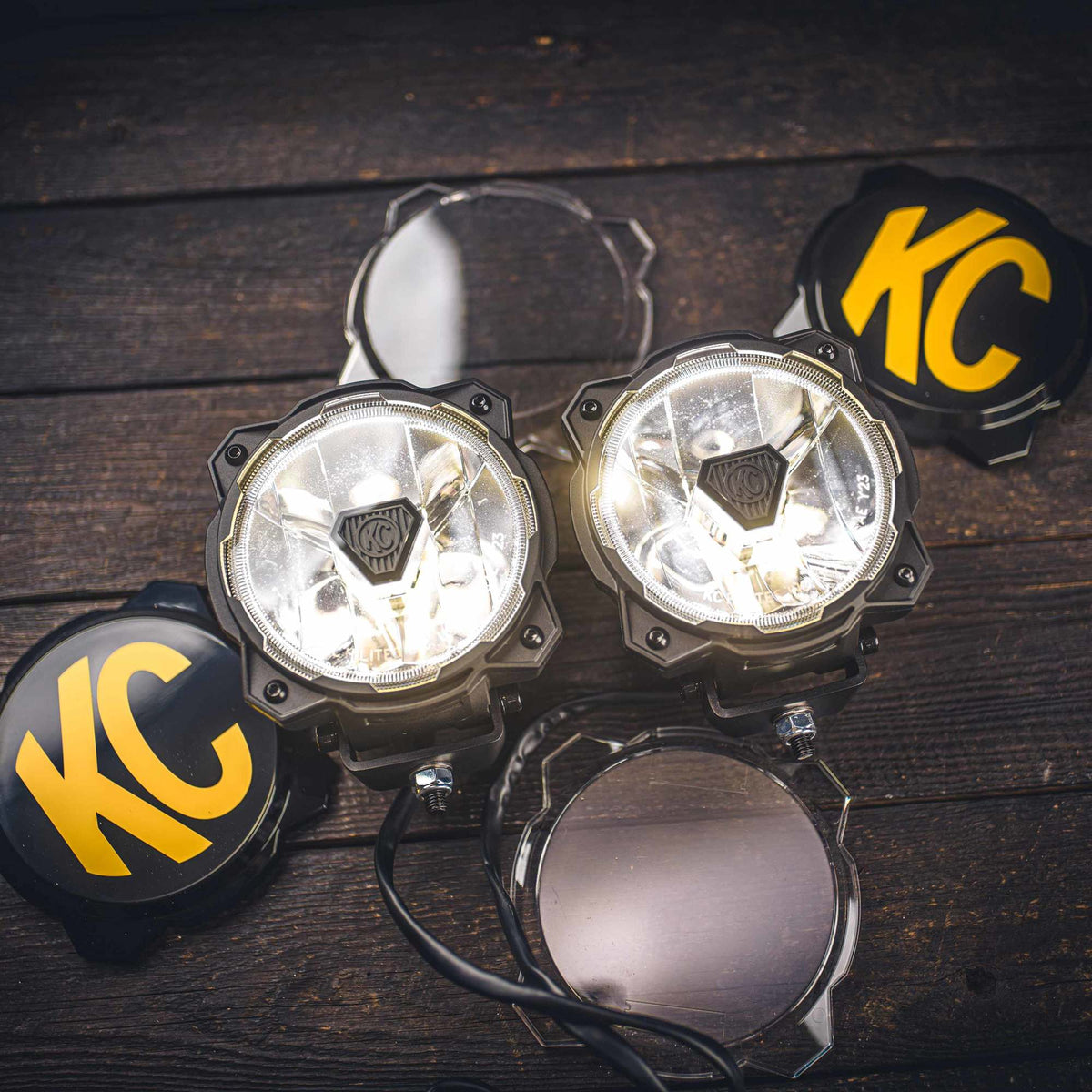 KC HiLiTES - Gravity(r) Titan(tm) 6" LED - Pair Pack - Spot Beam
