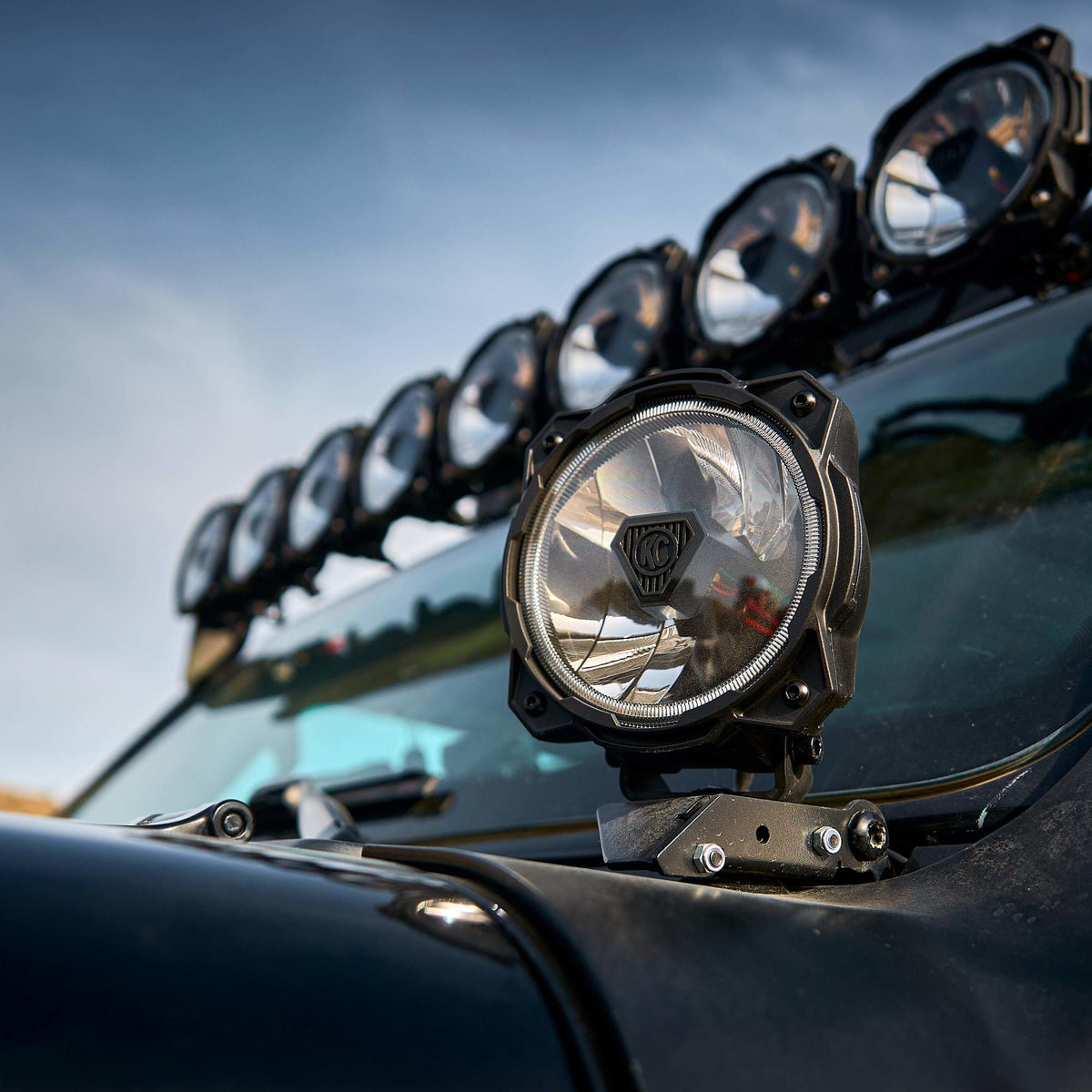 KC HiLiTES - Gravity(r) Titan(tm) 6" LED - Pair Pack - Spot Beam