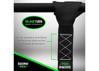 Rhino USA - GREEN SOFT LOOP MOTORCYCLE TIE - DOWN STRAPS 1.7IN X 17IN (SET OF 4)