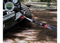 Overland Vehicle Systems / Up Down Air - Heavy - Duty 20,000 LB Tow Strap - 2" x 30' with Storage Bag and Reinforced Ends