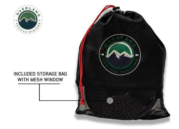 Overland Vehicle Systems / Up Down Air - Heavy - Duty 20,000 LB Tow Strap - 2" x 30' with Storage Bag and Reinforced Ends