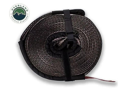 Overland Vehicle Systems / Up Down Air - Heavy - Duty 20,000 LB Tow Strap - 2" x 30' with Storage Bag and Reinforced Ends