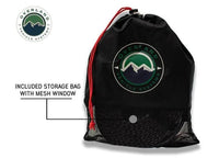 Overland Vehicle Systems / Up Down Air - Heavy - Duty 40,000 LB Towing Strap - 4" x 8' Gray with Black Ends & Storage Bag