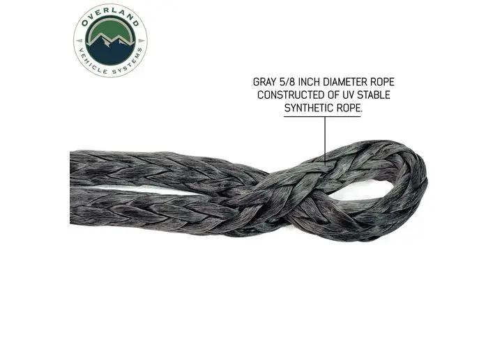 Overland Vehicle Systems / Up Down Air - Heavy - Duty 5/8" Soft Shackle with Collar - 44,500 lb Capacity & 22" Length with Storage Bag