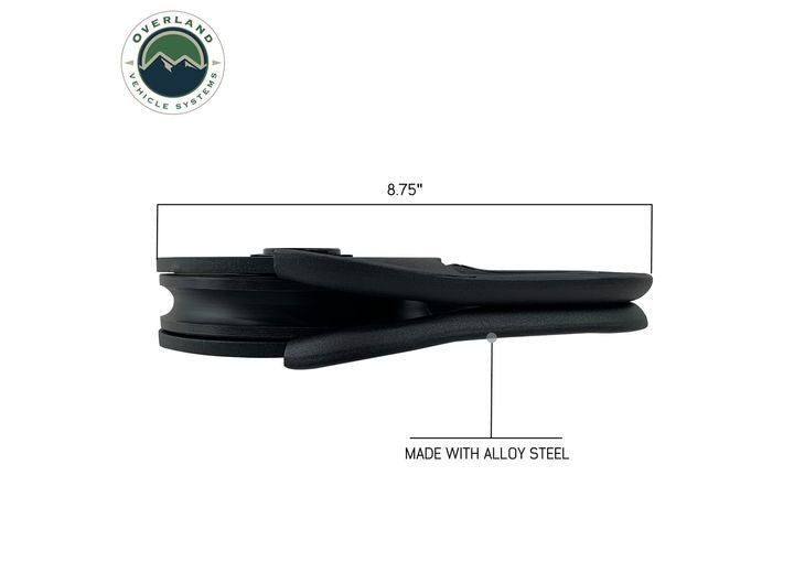 Overland Vehicle Systems / Up Down Air - High - Performance 16K LBS Snatch Block for Heavy - Duty Lifting and Towing