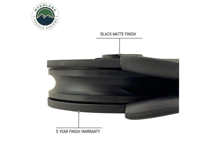 Overland Vehicle Systems / Up Down Air - High - Performance 16K LBS Snatch Block for Heavy - Duty Lifting and Towing