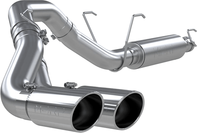 High-Performance 4IN Cat Back Exhaust System for 14-C RAM 2500/3500 6.4L with Dual Outlet Design